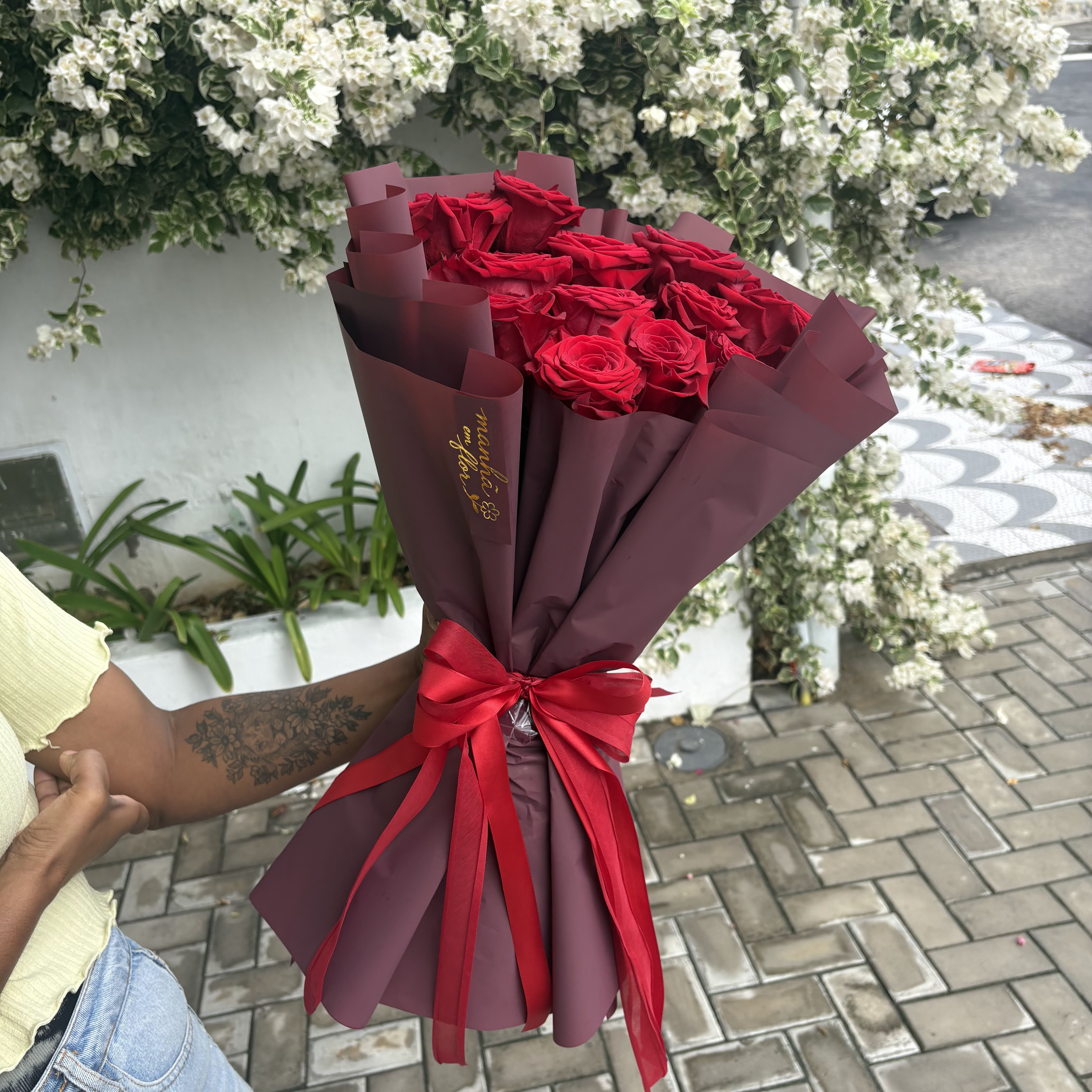 Buquê de rosas vermelhas